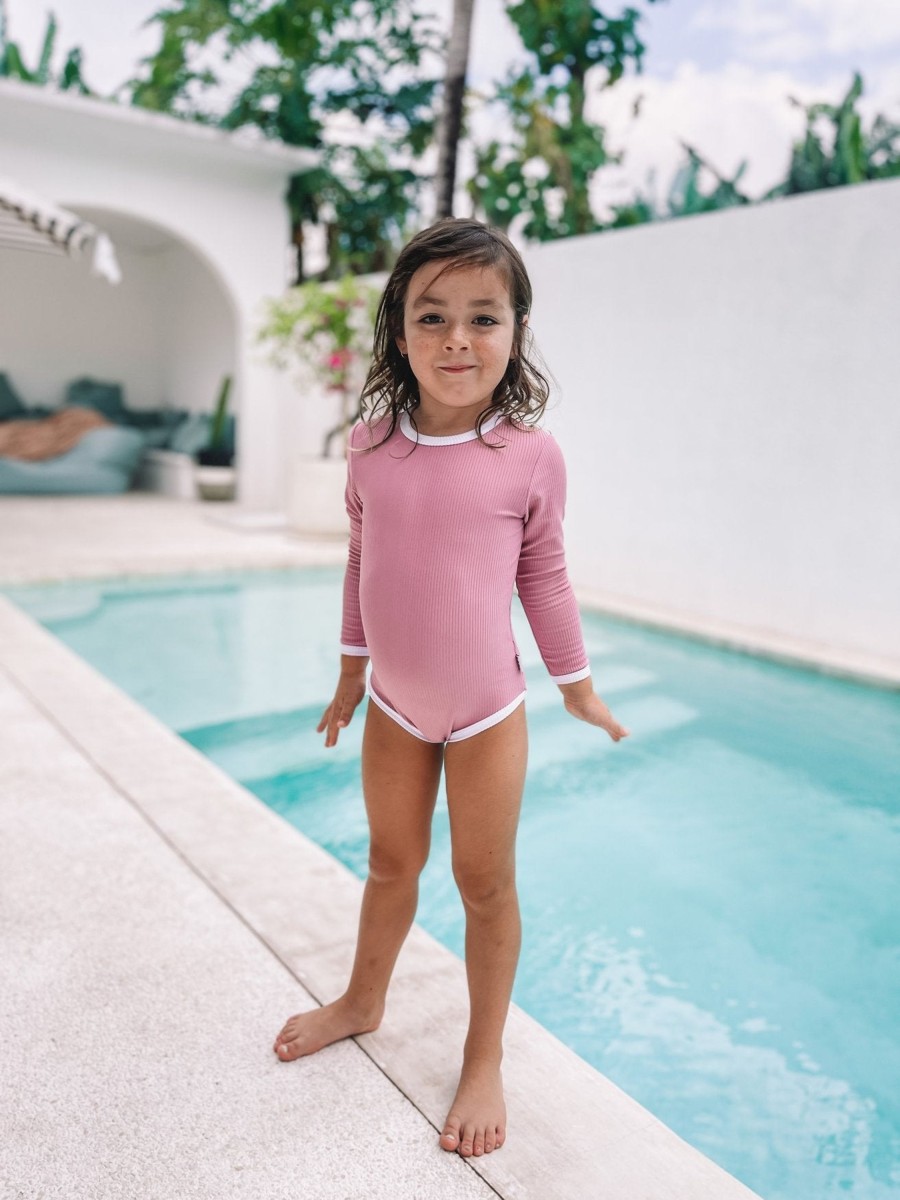 Clothes & Accessories Atilla and Co | Kiko Swim Girls | Sunkissed Pink