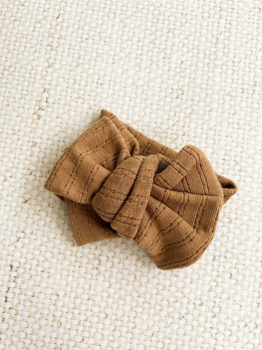 Clothes & Accessories Little and Fern | Harper Oversized Topknot | Biscoff