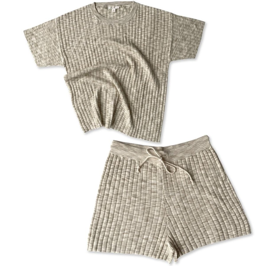 Mother Grown Shop | Ladies Knitted Lounge Set - Latte