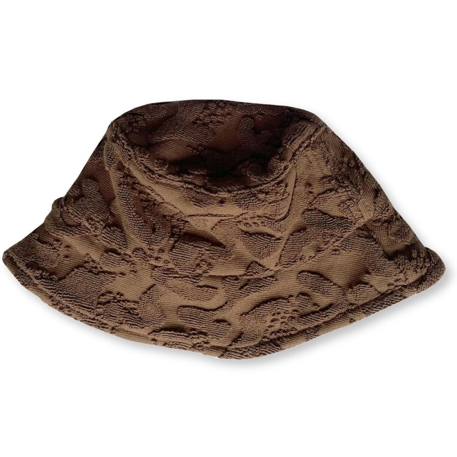 Play Time Grown Shop | Splash Terry Bucket Hat - Chocolate