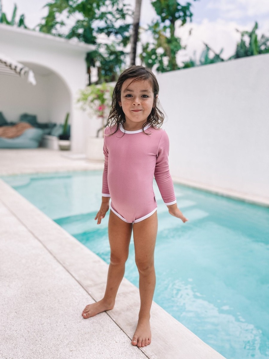 Clothes & Accessories Atilla and Co | Kiko Swim Girls | Sunkissed Pink