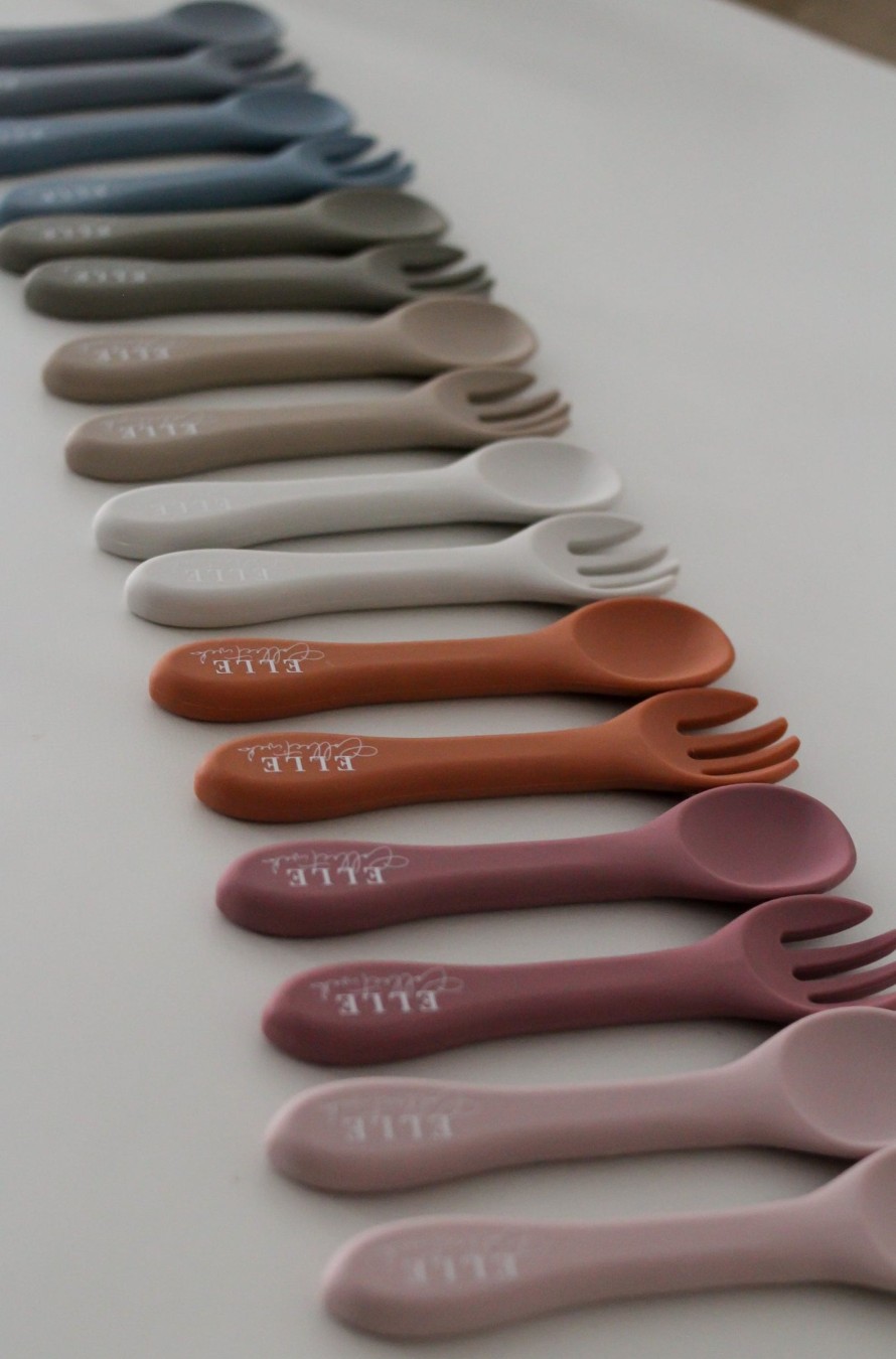 Feeding Elle Collective | Silicone Spoon & Fork Set