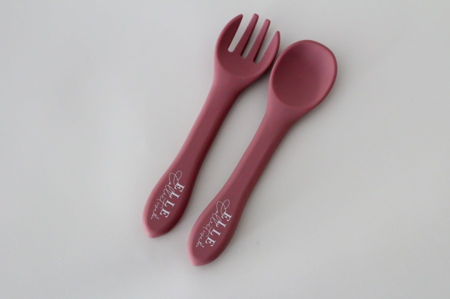 Feeding Elle Collective | Silicone Spoon & Fork Set