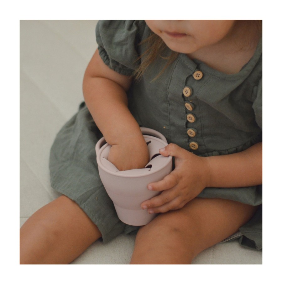 Feeding Elle Collective | Collapsible Snack Cup (With Lid)