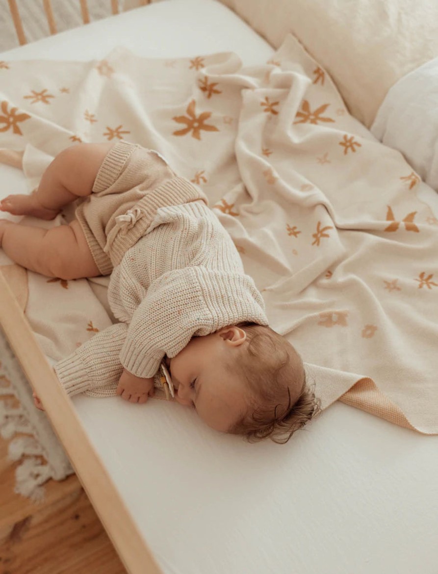 Baby Ziggy Lou | Knitted Blanket | Goldie