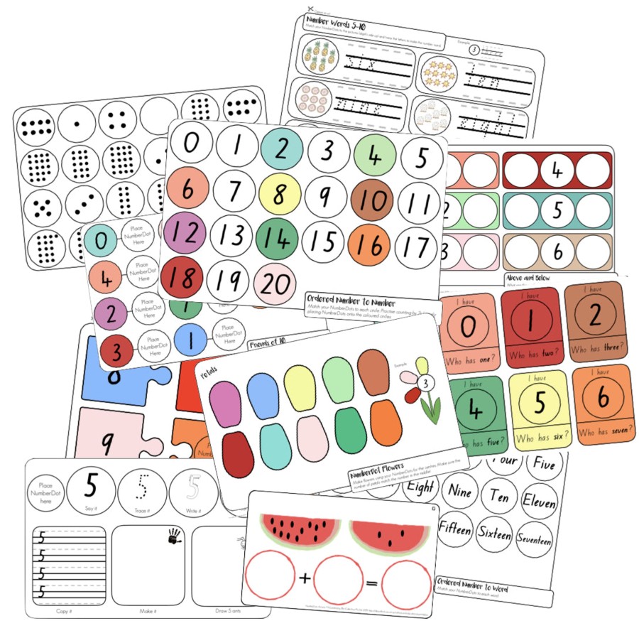 Educational Elle Collective | Numberdot Numeracy Activities (Digital Download)