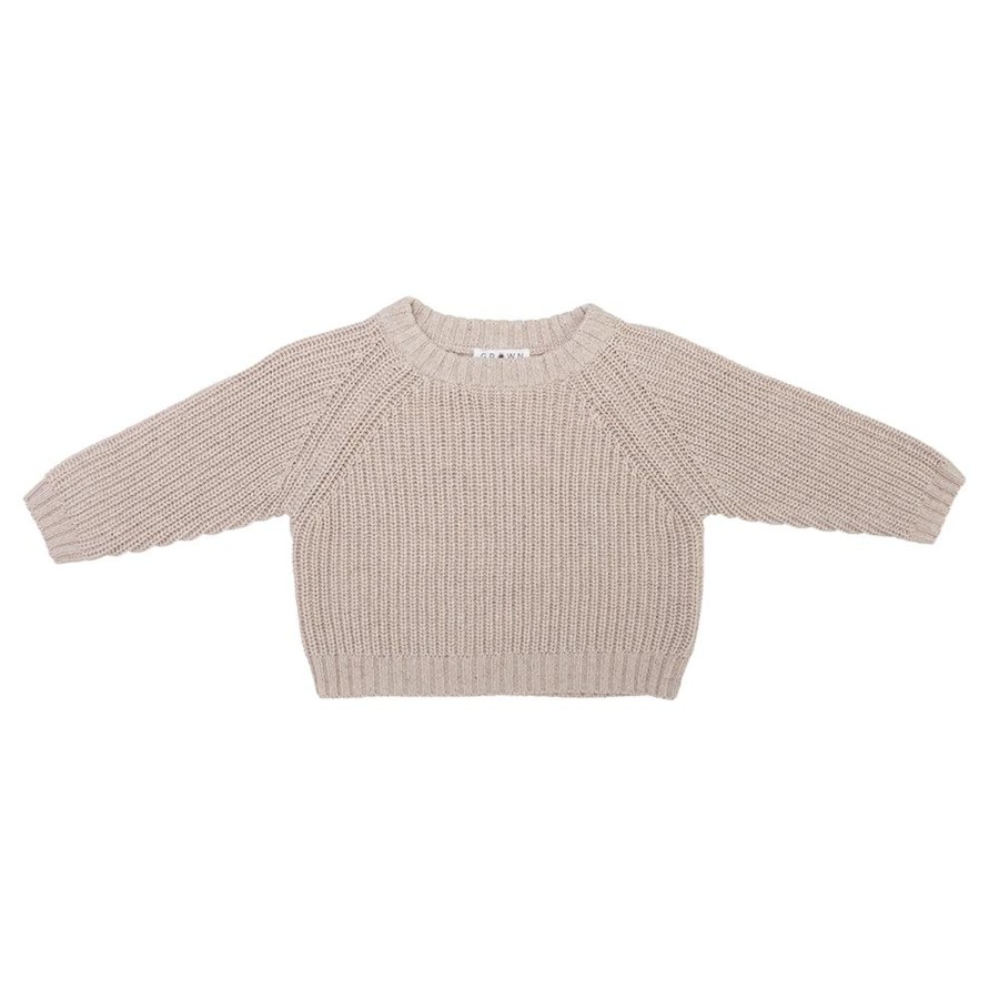 Clothes & Accessories Grown | Speckled Raglan Pull Over | Pebble