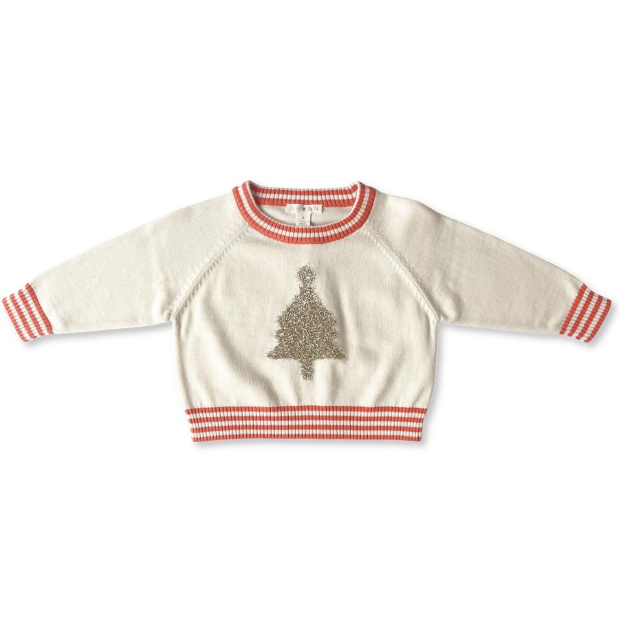 Clothes & Accessories Grown Shop | Christmas Tinsel Jumper - Milk