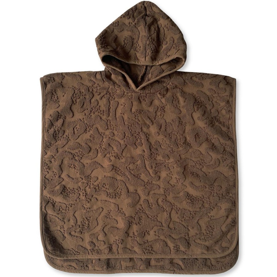 Clothes & Accessories Grown Shop | Splash Terry Kids Poncho - Chocolate