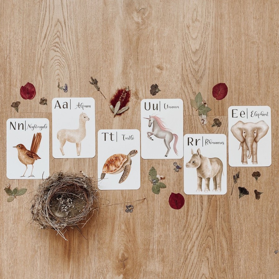 Educational Jo Collier Designs | Nature'S Abc Flash Cards